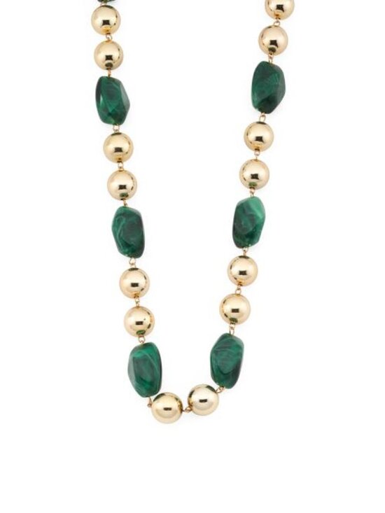 NATASHA Jewelry - NATASHA Gold And Emerald Beaded Necklace